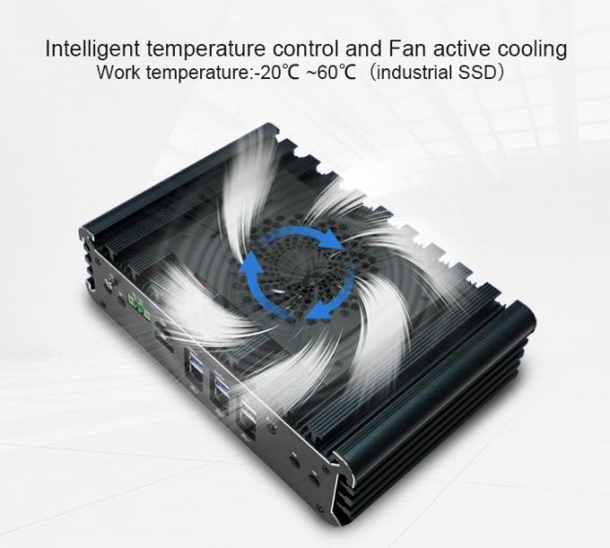 Intelligent temperature control and Fan active coolingWork temperature:-20°℃ ~60'C(industrial sSD)