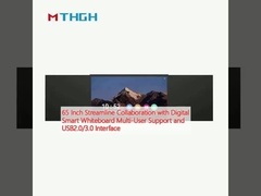 डिजिटल स्मार्ट व्हाइटबोर्ड बहु-उपयोगकर्ता समर्थन और यूएसबी 2.0/3.0 इंटरफ़ेस के साथ 65 इंच सुव्यवस्थित सहयोग