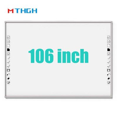 106 इंच इलेक्ट्रोमैग्नेटिक टच स्मार्ट व्हाइटबोर्ड 3840X2160 स्क्रीन रिज़ॉल्यूशन स्कूल इंटरैक्शन के लिए