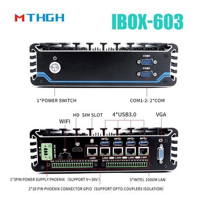 इंडस्ट्रियल मिनी पीसी IBOX-603 प्लस इंटेल कोर I5 6200U प्रोसेसर के साथ