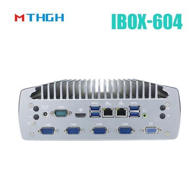 फैनलेस इंडस्ट्रियल पीसी IBOX-604 इंटेल कोर I5 6500T SSD HDMI विंडोज/लिनक्स