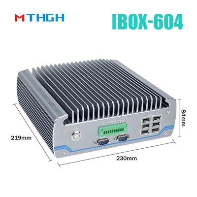 फैनलेस इंडस्ट्रियल पीसी IBOX-604 इंटेल कोर I5 6500T SSD HDMI विंडोज/लिनक्स
