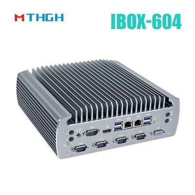 फैनलेस इंडस्ट्रियल पीसी IBOX-604 इंटेल कोर I5 6500T SSD HDMI विंडोज/लिनक्स