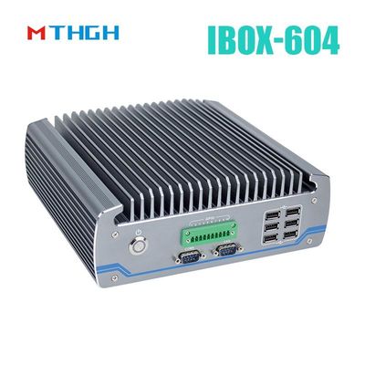 फैनलेस इंडस्ट्रियल पीसी IBOX-604 इंटेल कोर I5 6500T SSD HDMI विंडोज/लिनक्स