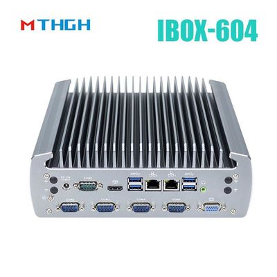 फैनलेस इंडस्ट्रियल पीसी IBOX-604 इंटेल कोर I5 6500T SSD HDMI विंडोज/लिनक्स