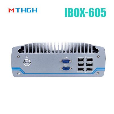 इंटेल कोर I5-8500T एल्यूमीनियम चेसिस मिनी पीसी,फैनलेस इंडस्ट्रियल पीसी IBOX-605
