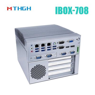 IBOX-708 SSD इंटेल कोर I5 6500T इंडस्ट्रियल मिनी पीसी सभी एल्यूमीनियम चेसिस -20°C~60°C टेम्प