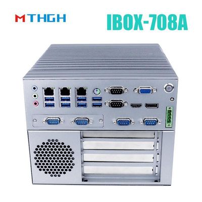 I3 6100T क्वाड कोर फैनलेस इंडस्ट्रियल मिनी पीसी 12 वी डीसी पावर सप्लाई और 64 जी एसएसडी के साथ