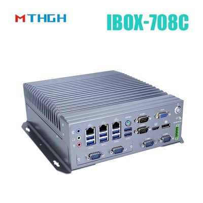 IBOX-708C इंडस्ट्रियल मिनी पीसी HDMI/DP/VGA 6*COM 8*USB3 का समर्थन करता है।0