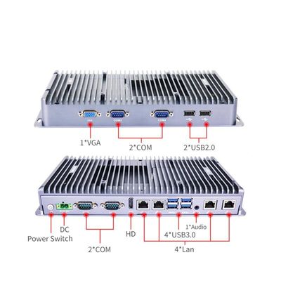 IBOX-3046 फैनलेस इंडस्ट्रियल मिनी पीसी 10110U प्रोसेसर डीसी 9V-36V वाइड वोल्टेज इनपुट