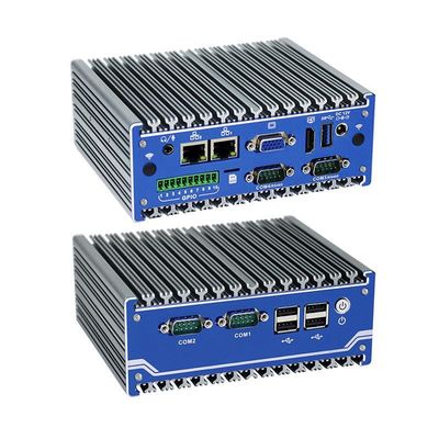 नैनो टाइटेनियम ग्रे इंडस्ट्रियल मिनी पीसी N11 डीसी 12V इनपुट 2Xइंटेल I210-AT/I211-AT 1000M