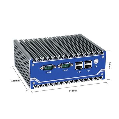 नैनो टाइटेनियम ग्रे इंडस्ट्रियल मिनी पीसी N11 डीसी 12V इनपुट 2Xइंटेल I210-AT/I211-AT 1000M