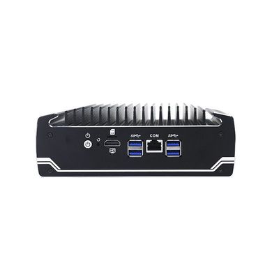 IBOX-501 N18 फैनलेस इंडस्ट्रियल मिनी पीसी क्वाड कोर 32 जीबी स्टोरेज MSATA के साथ