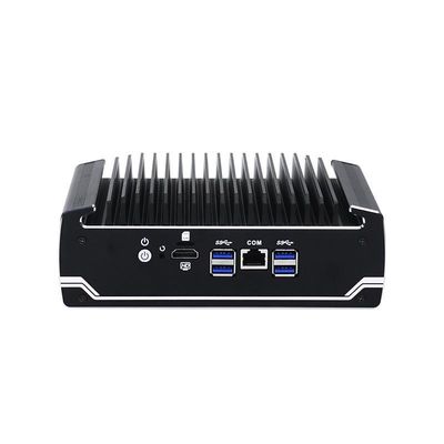 IBOX-501 N18 फैनलेस इंडस्ट्रियल मिनी पीसी क्वाड कोर 32 जीबी स्टोरेज MSATA के साथ
