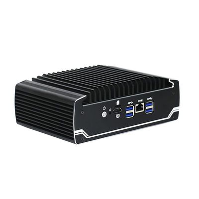 IBOX-501 N18 फैनलेस इंडस्ट्रियल मिनी पीसी क्वाड कोर 32 जीबी स्टोरेज MSATA के साथ