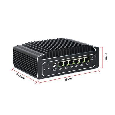 IBOX-501 N18 फैनलेस इंडस्ट्रियल मिनी पीसी क्वाड कोर 32 जीबी स्टोरेज MSATA के साथ