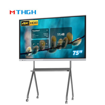75 इंच 4K HD कॉन्फ्रेंस रूम इंटरैक्टिव व्हाइटबोर्ड इंटरैक्टिव टच ऑल-इन-वन यूएसबी के साथ