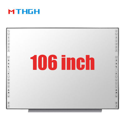 106 इंच 10-बिंदु इंटरैक्टिव इलेक्ट्रॉनिक व्हाइटबोर्ड स्मार्ट डिजिटल व्हाइटबोर्ड अनुपात 16:10