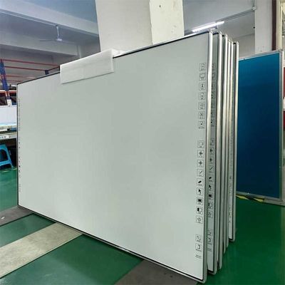 वैकल्पिक I3/i5/i7/i9 CPU के साथ 83 इंच इंटरैक्टिव व्हाइटबोर्ड 10 बिंदु 60 मिलियन स्पर्श 3840*2160 रिज़ॉल्यूशन
