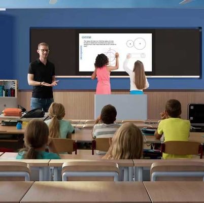 4K 86 इंच डिजिटल स्मार्ट व्हाइटबोर्ड 16 9 पहलू अनुपात I3/I5/I7/I9 प्रोसेसर के साथ