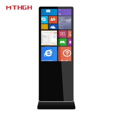 43 इंच HD फ्लोर स्टैंडिंग डिजिटल पोस्टर डिस्प्ले 8GB/16GB स्टोरेज OEM आपूर्तिकर्ताओं के लिए