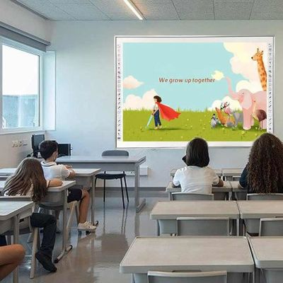 96 इंच डिजिटल टच स्क्रीन कॉन्फ्रेंस इंटरैक्टिव व्हाइटबोर्ड, 10-पॉइंट फिंगर टच का समर्थन करें