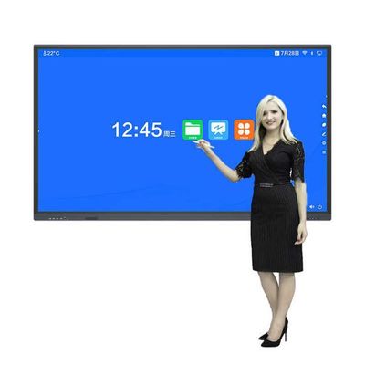 86 Inch Smart Interactive Touch Screen Whiteboard, Movable And Wall-Mountable